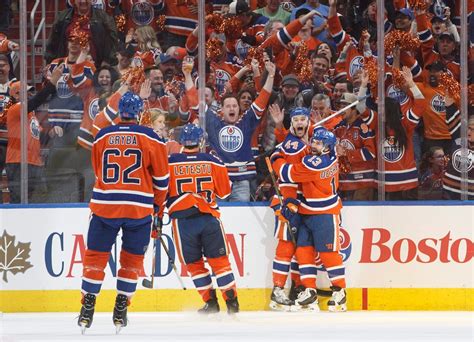 Edmonton Oilers win third.